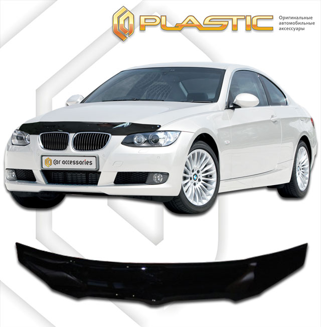 Дефлектор капота Classic черный BMW 3 Series  2005-2011